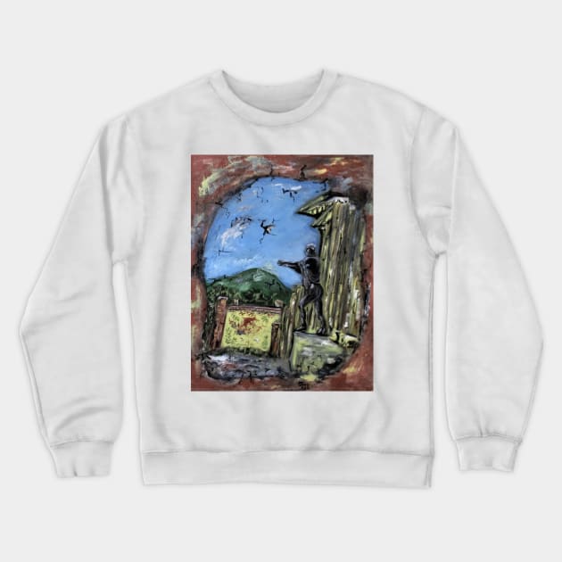 Pompeii Temple Crewneck Sweatshirt by cjkell